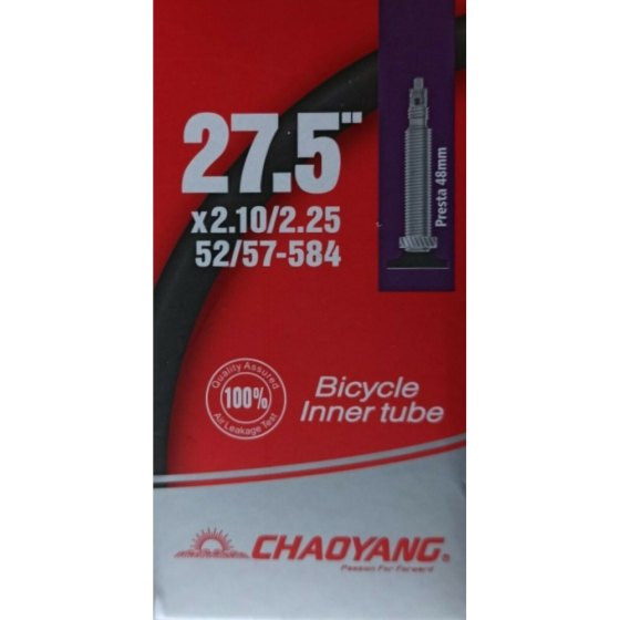 ChaoYang Camera d'aria MTB 27,5" 2.10/2.25 valvola Presta 48mm Filettata